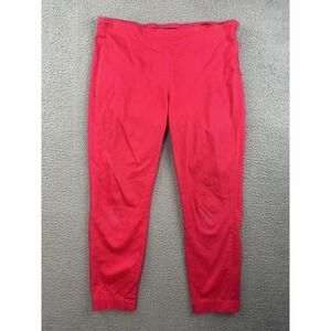 J Brand Womens Capri Pants Pink Lotus Size 28 Side Zip